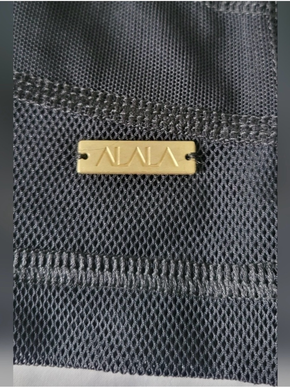Alala Designer Yoga/ Sportswear Sz S Black Sheer Mesh Athletic Top - Picture 8 of 9